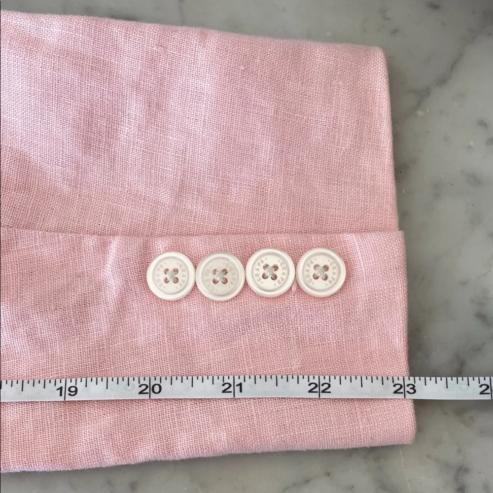 CHAPS Soft Pink Women's Linen Lined Jacket 10 - Picture 15 of 17